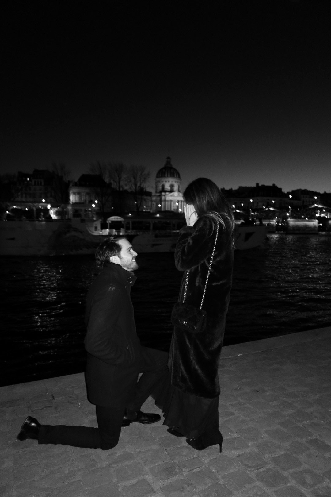 Preston proposing to Shana in Paris